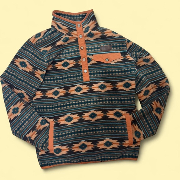 Cinch Aztec Pattern Pullover Sweater - Picture 1 of 6